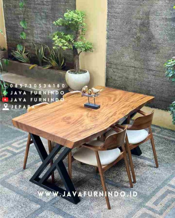 Dining Set Slab wood