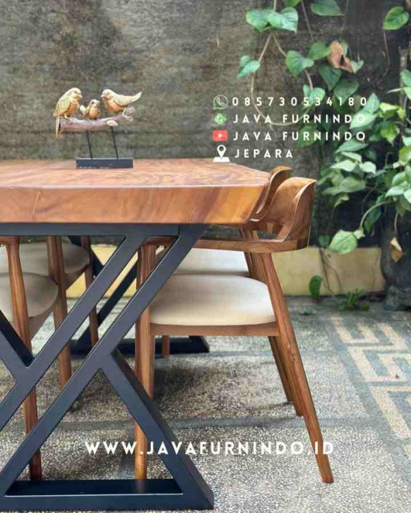 Dining Set Slab wood - Image 5